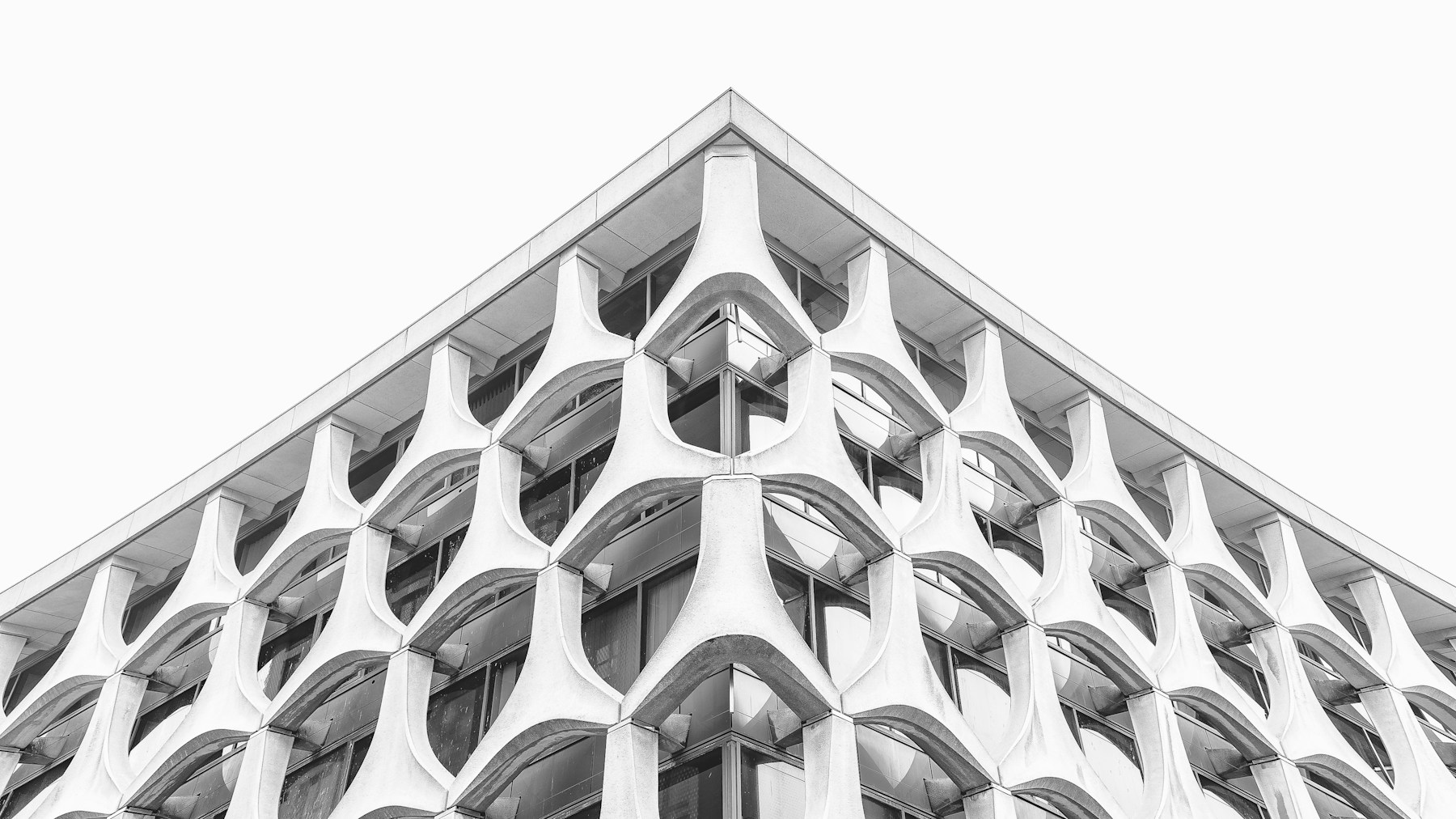 Facade geometrique a Bruxelles, Belgique